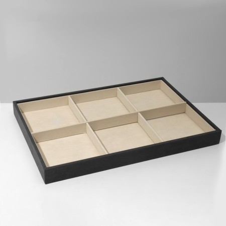 Decoration for decorations 6 cells, phlock, 35 × 24 × 3, color gray-beige-1