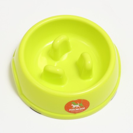 MISK Plastic slow feeding18 x 18.5 x 5.5 cm, green-1