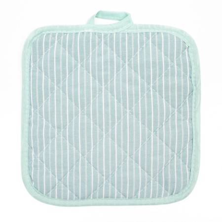 Kitchen set "Strips" apron 60x70cm, tack 20x20cm, mittens 12x15cm, green color, 50%p/e, 50%hl-4