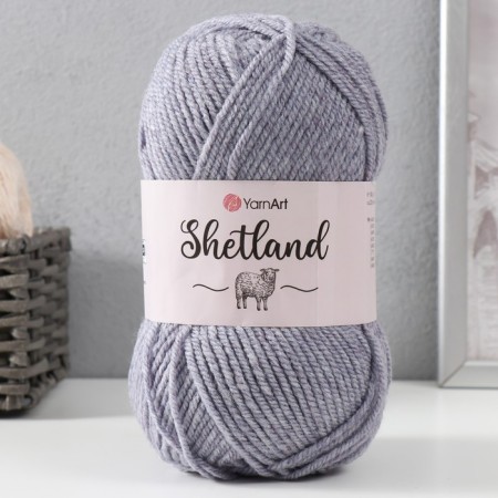 Gingerbread "Shetland" 30% wool Verdin, 70% acrylic 220m/100g (515 steel)-4