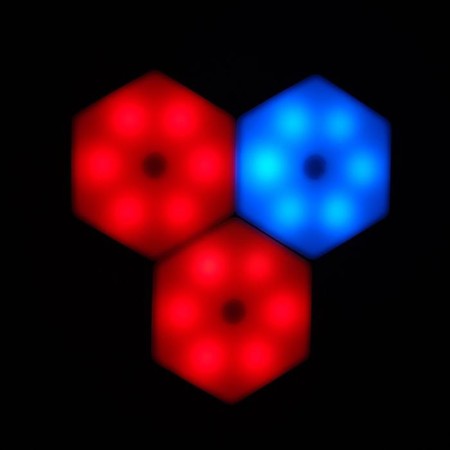 Set of Sot Sota Sot with a remote control 3 pcs, 85x75mm, RGB, 3*AAA (not in set.)-1