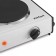 Electric tile KitFort KT-179, 1000 watts, 1 burner, white-black
