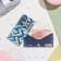 Money envelope "Congratulations!" glitter, congruen, blue background, 17x8 cm