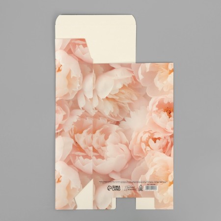 Gift folding box, packaging, “delicate peonies”, 16 x 23 x 7.5 cm-6