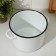 Cylindrical pan, 3.5 l, enameled cover, induction, white color