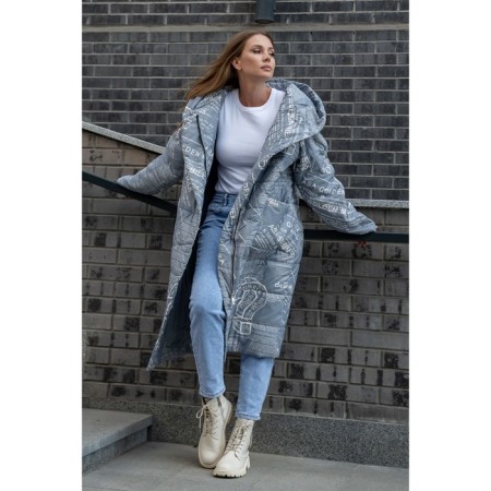 Women's jacket, size 60, gray color-2
