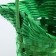 Wicker basket, bamboo, green, (hat), big