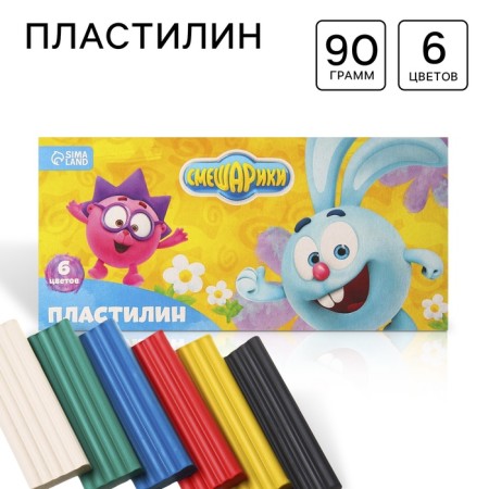 Plasticine Smeshariki, 6 colors, 90 g-7