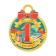 Medal "September 1. Knowledge Day!" glitter, blue, 11x9.0 cm