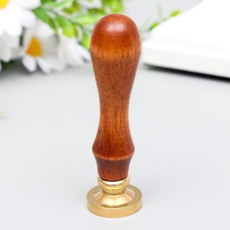 Printing for wax with a wooden handle "Yin -Yang - Cats" 9x3x3 cm-2