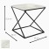 Table DQ TEASER NUT, 500*500*532, white oak, m/k black chipboard