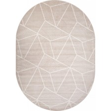 Ковёр овальный Merinos Tornado, размер 200x400 см, цвет beige