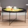 Coffee table "Uranus" YS-8483-40, black, glass 70x40 cm
