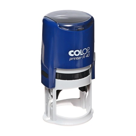 Equipment for round printing automatic Colop Printer R40, diameter 41.5 mm, with a lid, cobalt body-6