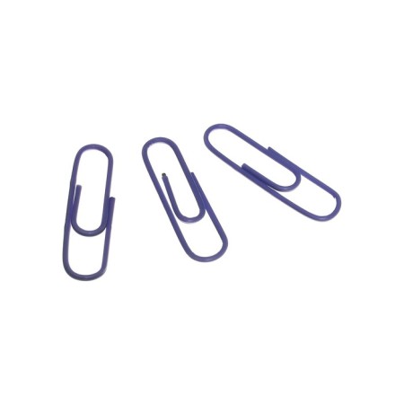 Office paper clips 28 mm, color 100 pieces Globus purple, Eurobox-5