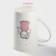 Porcelain share mug "Angel", 380 ml, white color