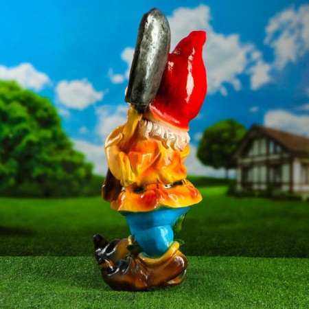 Garden figure "Gnome with a shovel of welcom" 38x31x70cm Big Mix-3