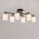 Citilux ceiling chandelier "Jerome" CL129265, 77.5x40x25.5 cm, 6x75W, E27, Black Color Black