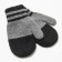 Baby mittens, gray color, size 18