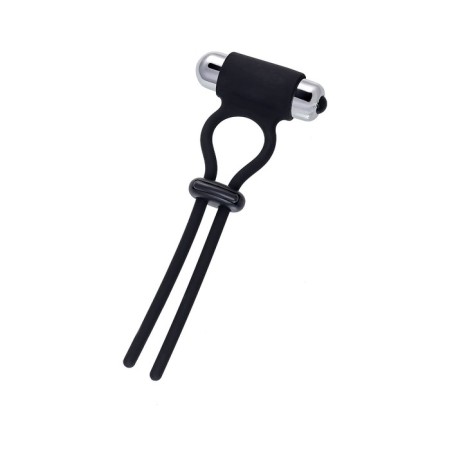 Lasso for penis A-Toys By Toyfa Jat, silicone, black, 14 cm-1