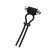 Lasso for penis A-Toys By Toyfa Jat, silicone, black, 14 cm
