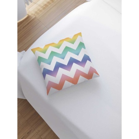 Decorative pillowcase "Color zigzags", on a zipper, size 45x45 cm-1