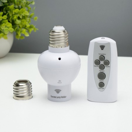 Adapter with the PDU "Nekst" E27/(E27+E14) 15W white 6x6x10cm