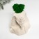 Concrete Kashpo "Pharaoh Skeleton" with moss 10x8.5 cm white (moss green stabilized)