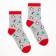 Women's socks "Penguin", light gray color, size 23-25