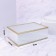 Organizer for storage "Ripples", with a lid, glass, with a mirror -bottom, 1 section, 25 × 17.5 × 8.5 cm, the color is transparent/copper