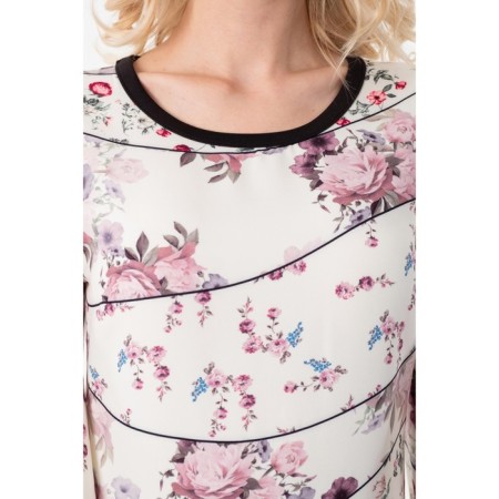 Female dress, size 42, black color, white-7