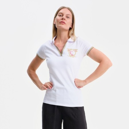 T -shirt female, white color, size 44 (m)-1