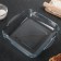 A set of square dishes from heat -resistant baking glass Borcam, 2 items: 3.2 l, 1.95 liters