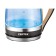 Electric kettle Centek CT-0046, glass, 1.7 l, 2200 watts, backlight, brown