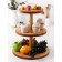 ADELICA three -tier stand, d = 32 × 26 × 20 × 1.8 cm, height 37 cm, array of birch, soaked in oil