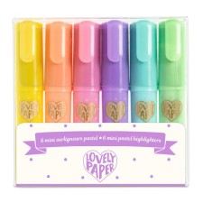 Set of pastel mini-markers Djeco, 6 pcs