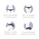 A set of massage "Miracle-Valik", 2 pcs, 8.5 × 3.5 cm, color mix