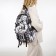 Young backpack from textiles on lightning, 3 pockets, color gray color