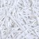 Twist knent in a cut, white, 5 cm