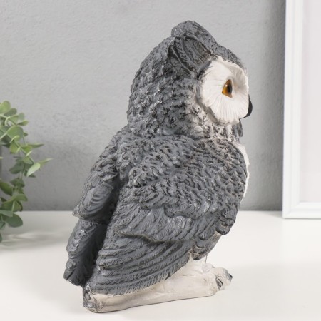 The piggy bank "Owl Big with ears" (gray) 27x17x19.5 cm-2
