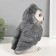 The piggy bank "Owl Big with ears" (gray) 27x17x19.5 cm