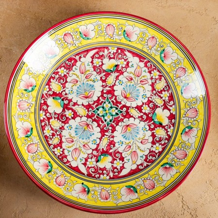 Largan Rishtan ceramics "Flowers", 42 cm, mix-4
