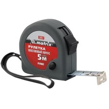 Рулетка MATRIX Fine 31017, пластиковый корпус, 5 м х 19 мм
