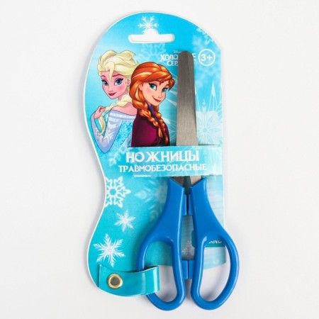 Baby scissors 12 cm, safe, plastic handles, cold heart, mix-1