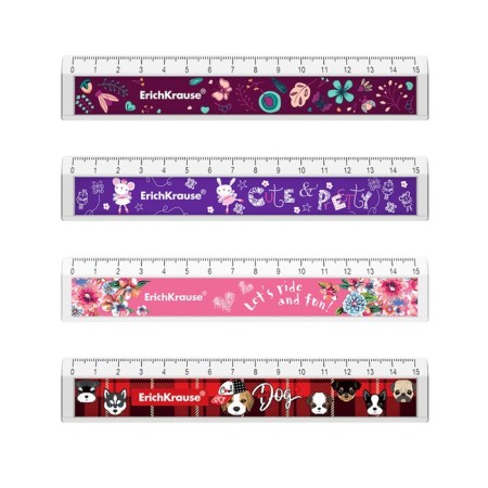 Line 15 cm design Erichkrause, with a recess, mix *4 types, in the display (Girl)-1