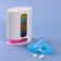 Air man - an organizer "Week", English letters, 12 × 9.6 × 5.9 cm, 7 containers of 4 sections, multi -colored