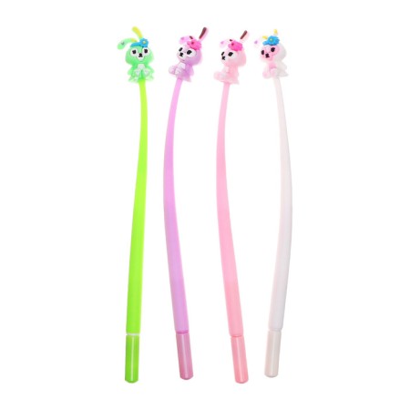 Gel-ghost pen, blue rod, bunny mix-1