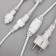 Garland "curtain" 2 x 6 m, IP65, UMS, white thread rubber, 1440 LED, white glow, 220 V