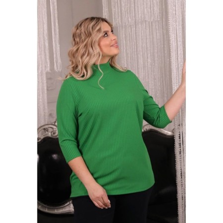 Female turtleneck, size 54, green color-8