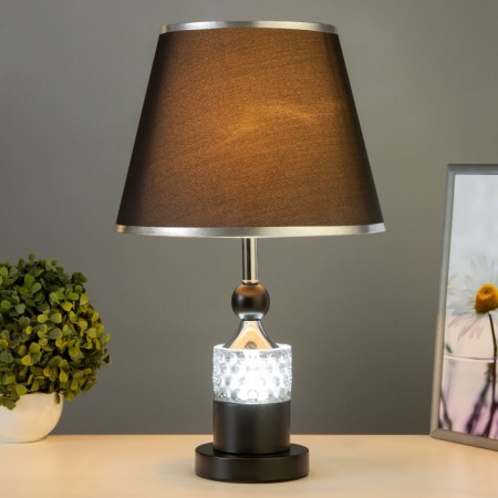Blacksmane table lamp "Jasmine" E27 40W Black-Chromovy 28x28x45.5 cm-1